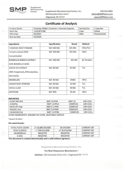 Christian Wilde's Enhanced Turmeric + Formula