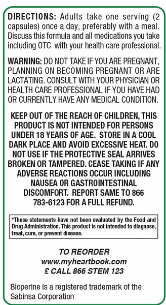 HEART HEALTH SUPPORT: For Statin and Non Statin Users